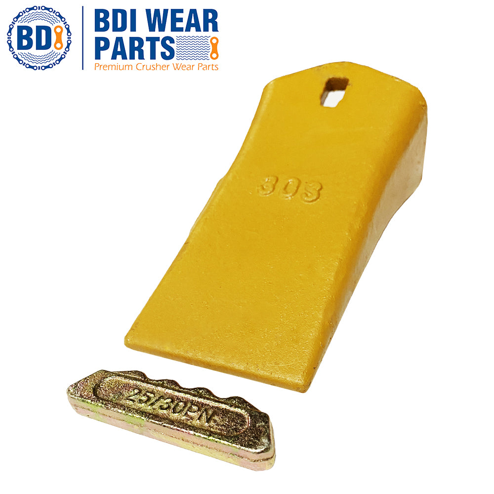 BDI Wear Parts 30S Dirt Teeth Digging Bucket Teeth with 25/30PN Pins Esco Style Bucket Teeth - 4 Pack