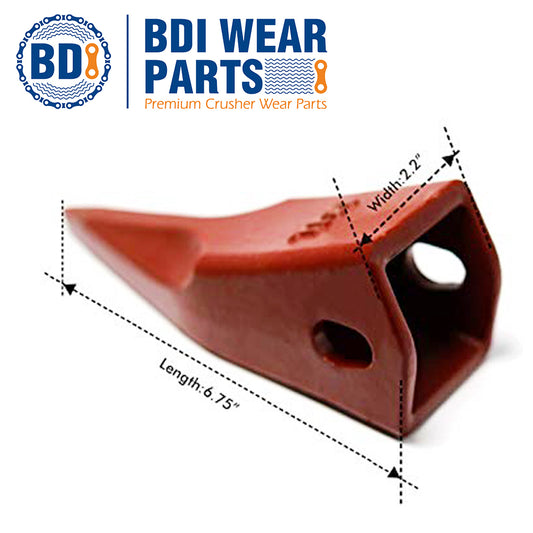 BDI Wear Parts 23TL Tiger Bucket Teeth Bucket Digging Teeth/Bucket Tooth with 23FP Flex Pins - 5 Pack