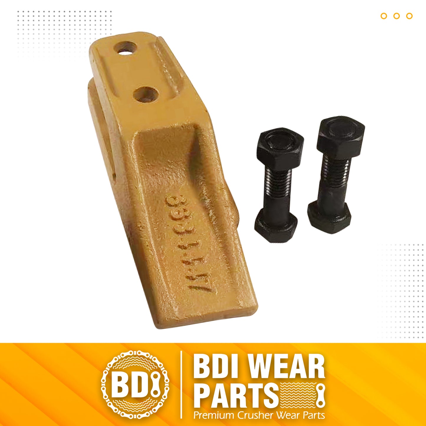 BDI Wear Parts 6684447 Trenching Bucket Teeth, Bobcat Style Skid Steer Backhoe Bolt On Tooth Unitooth - 1 Pack