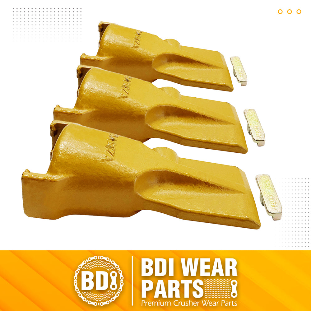 BDI Wear Parts V23SYL Esco Style Dirt Bucket Teeth Digging Tooth with V23PN Pins - 3 Set