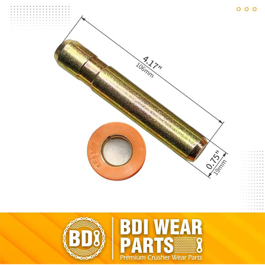 BDI Wear Parts Bucket Teeth Pins 8E6358 and 8E6359 Retainers Fits Cat J350 Caterpillar Style 1U3351 1U3352 Series Tooth - 10 Pack