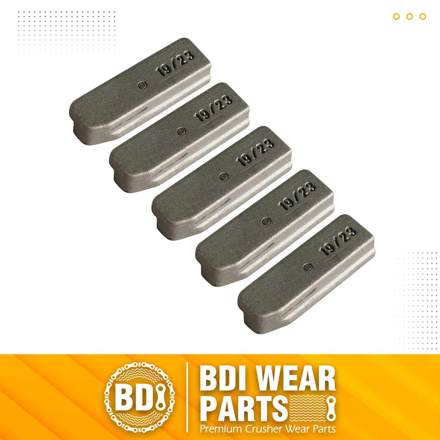 BDI Wear Parts V23PN Flex Pins Fits Esco Style Bucket Teeth V23SYL V19SYL - 5PCS
