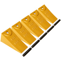 BDI Wear Parts X156 Dirt Teeth Hensley Style Bucket Teeth/Tooth & P156 Roll Pins - 5 Pack