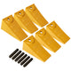 BDI Wear Parts X156 Dirt Teeth Hensley Style Bucket Teeth/Tooth & P156 Roll Pins - 6 Pack