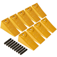 BDI Wear Parts X156 Dirt Teeth Hensley Style Bucket Teeth/Tooth & P156 Roll Pins - 9 Pack