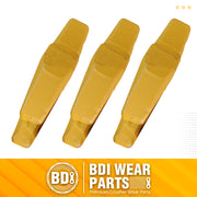 BDI Wear Parts 119-3204 Teeth Adapter, Excavator Weld On Shanks for 1U3202 Bucket Teeth- 3 Pack