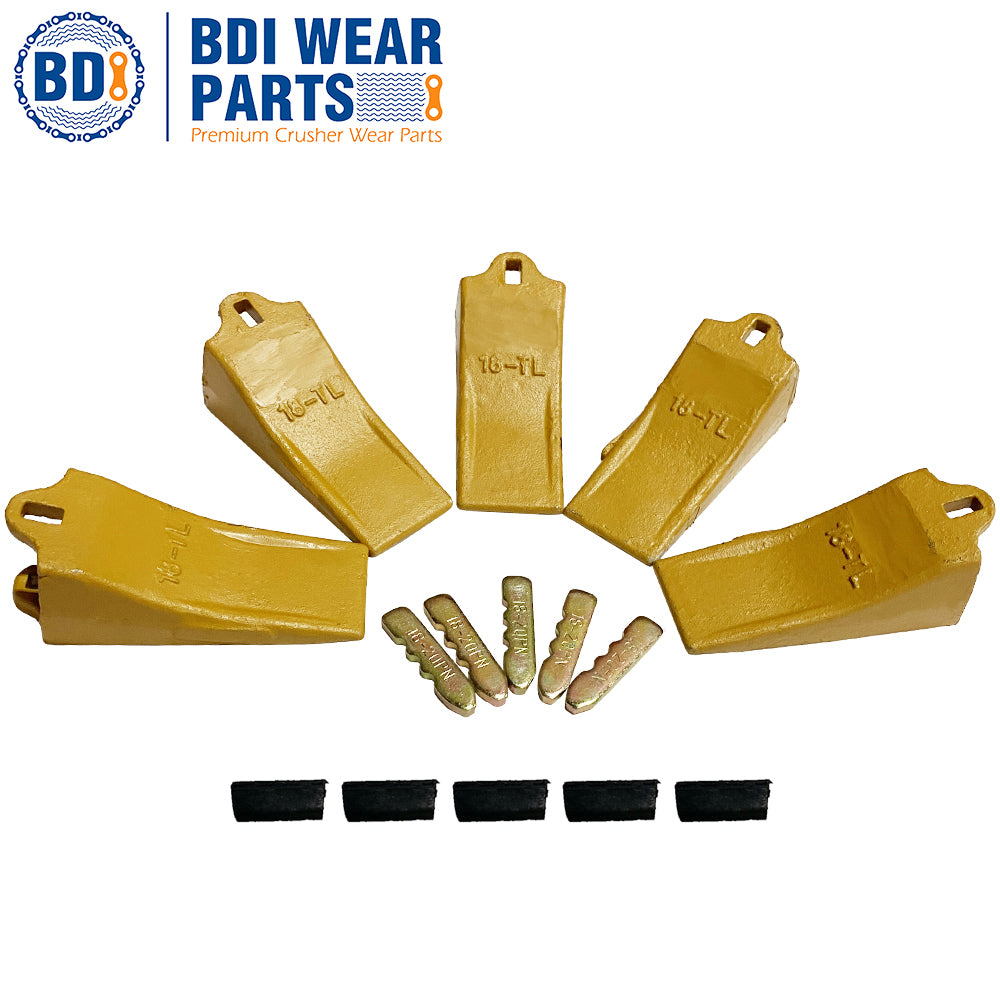 BDI Wear Parts 18TL 5 Pack Fits Esco Style Digging Bucket Teeth with 18/20PN Pins