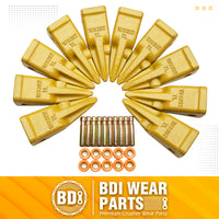BDI Wear Parts 1U3202TL Hensley Style Bucket Teeth for Excavator Buckets Caterpillars Tractor Bobcat Bucket Teeth for Skid Steer - 10 Pack