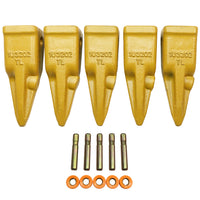 BDI Wear Parts 1U3202TL Hensley Style Bucket Teeth for Excavator Buckets Caterpillars Tractor Bobcat Bucket Teeth for Skid Steer - 5 Pack