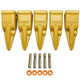 BDI Wear Parts 1U3202TL Hensley Style Bucket Teeth for Excavator Buckets Caterpillars Tractor Bobcat Bucket Teeth for Skid Steer - 5 Pack