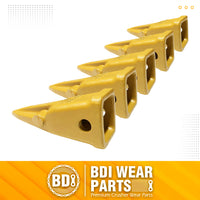 BDI Wear Parts 1U3202TL Hensley Style Bucket Teeth for Excavator Buckets Caterpillars Tractor Bobcat Bucket Teeth for Skid Steer - 5 Pack