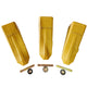 BDI Wear Parts 1U3302RC J300 Style Rock Chisel Bucket Teeth with Pins and Retainers for CAT J300 - 3 Pack