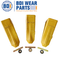 BDI Wear Parts 1U3302RC J300 Style Rock Chisel Bucket Teeth with Pins and Retainers for CAT J300 - 10 Pack