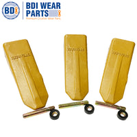 BDI Wear Parts 1U3302RC J300 Style Rock Chisel Bucket Teeth with Pins and Retainers for CAT J300 - 10 Pack