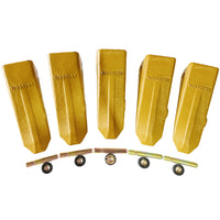 BDI Wear Parts 1U3302RC J300 Style Rock Chisel Bucket Teeth with Pins and Retainers for CAT J300 - 5 Pack