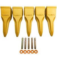 BDI Wear Parts 5 PACK 1U3352TL, Single-Pointed Rock Tooth of Excavator Bucket with pin Suitable for Cat J350 Series