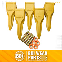 BDI Wear Parts 5 PACK 1U3352TL, Single-Pointed Rock Tooth of Excavator Bucket with pin Suitable for Cat J350 Series