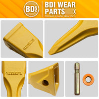 BDI Wear Parts 5 PACK 1U3352TL, Single-Pointed Rock Tooth of Excavator Bucket with pin Suitable for Cat J350 Series
