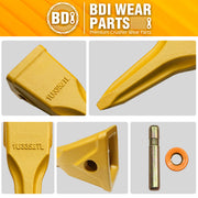 BDI Wear Parts 5 PACK 1U3352TL, Single-Pointed Rock Tooth of Excavator Bucket with pin Suitable for Cat J350 Series