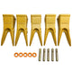 BDI Wear Parts Cat 5 PACK J350 Bucket Tooth Bucket Teeth with Pins & Retailers Fits Excavator Caterpillar J350 - 1U3352WTL