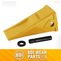 BDI Wear Parts 5 Pack 1U3352 Casting Bucket Teeth with Pins 8E6358 8E6359 Retainers Fits for Caterpillar J350 Tractor Excavator