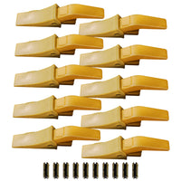 BDI Wear Parts Assembly U43792 Bucket Tooth Adapter + 23 230HX Bucket Teeth with TF23P Flex Pins/Weld on Bucket Teeth Compatible with Hensley Excavators