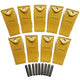 BDI Wear Parts X156S Short Dirt Teeth Hensley Style Bucket Teeth/Tooth with P156 Roll Pins - 9 Pack