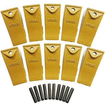 compare product BDI Wear Parts X156S Short Dirt Teeth Hensley Style Bucket Teeth/Tooth with P156 Roll Pins - 10 Pack