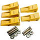 BDI Wear Parts 1U3252 Casting Bucket Teeth w/ 8E6258 Pins, 8E6259 Retainer Fits CAT J250 - 5 Pack