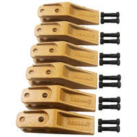 BDI Wear Parts 6684447 Trenching Bucket Teeth, Bobcat Style Skid Steer Backhoe Bolt On Tooth Unitooth - 6 Pack