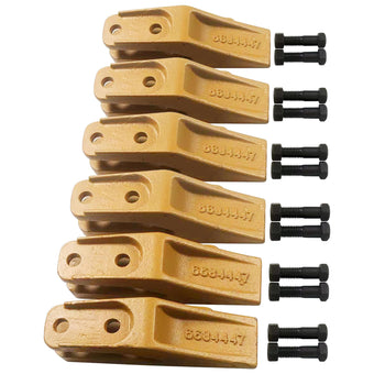 compare product BDI Wear Parts 6684447 Trenching Bucket Teeth, Bobcat Style Skid Steer Backhoe Bolt On Tooth Unitooth - 6 Pack