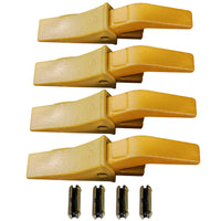 BDI Wear Parts Assembly U43792 Bucket Tooth Adapter + 23 230HX Bucket Teeth with TF23P Flex Pins/Weld on Bucket Teeth Compatible with Hensley Excavators