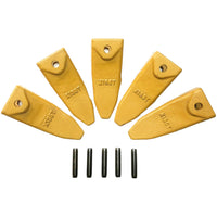 BDI Wear Parts X156T Tiger Hensley Style Bucket Teeth 5 Pack 156 Series Adapters Short Teeth