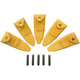 BDI Wear Parts X156T Tiger Hensley Style Bucket Teeth 5 Pack 156 Series Adapters Short Teeth