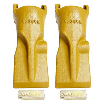 compare product BDI Wear Parts V23SYL Esco Style Dirt Bucket Teeth Digging Tooth with V23PN Pins - 2 Set