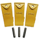 BDI Wear Parts X156S Short Dirt Teeth Hensley Style Bucket Teeth/Tooth with P156 Roll Pins - 3 Pack