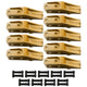 BDI Wear Parts 6684447 Trenching Bucket Teeth, Bobcat Style Skid Steer Backhoe Bolt On Tooth Unitooth - 9 Pack