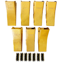 BDI WEAR PARTS 230SP Casting Backhoe Bucket Teeth with TF23P Flex Pin for 23 & 230 Series Skid Steer Loaders and Excavators - 7 Pack