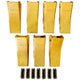 BDI WEAR PARTS 230SP Casting Backhoe Bucket Teeth with TF23P Flex Pin for 23 & 230 Series Skid Steer Loaders and Excavators - 7 Pack