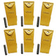 BDI Wear Parts X156S Short Dirt Teeth Hensley Style Bucket Teeth/Tooth with P156 Roll Pins - 6 Pack