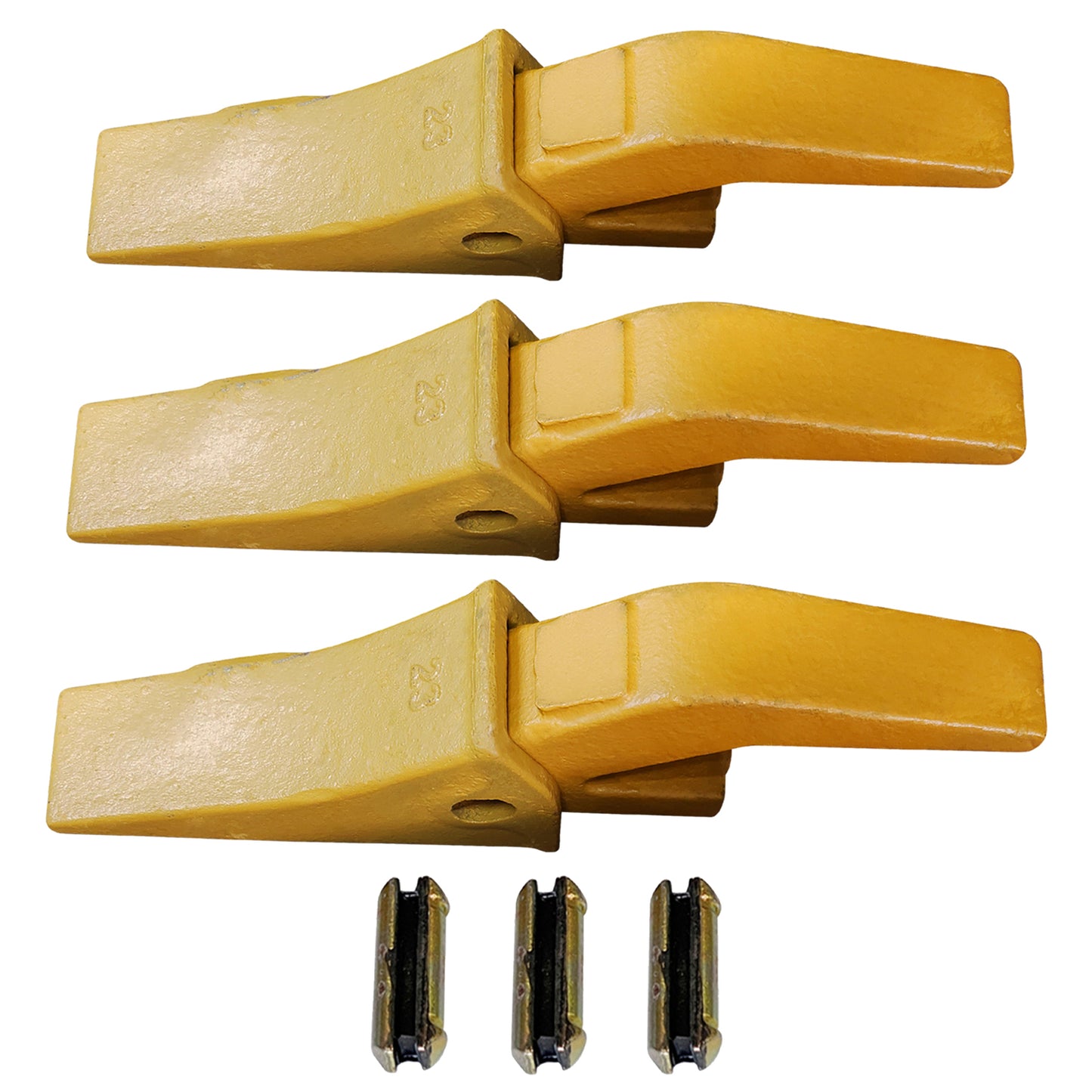 BDI Wear Parts Assembly U43792 Bucket Tooth Adapter + 23 230HX Bucket Teeth with TF23P Flex Pins/Weld on Bucket Teeth Compatible with Hensley Excavators