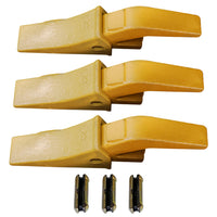 BDI Wear Parts Assembly U43792 Bucket Tooth Adapter + 23 230HX Bucket Teeth with TF23P Flex Pins/Weld on Bucket Teeth Compatible with Hensley Excavators