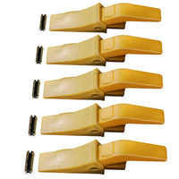 BDI Wear Parts Assembly U43792 Bucket Tooth Adapter + 23 230HX Bucket Teeth with TF23P Flex Pins/Weld on Bucket Teeth Compatible with Hensley Excavators