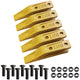 1358203 Bucket Teeth 6Y6335 Caterpillar Style Backhoe Loader / Excavator Unitooth with Bolts and Nuts - 5 Set