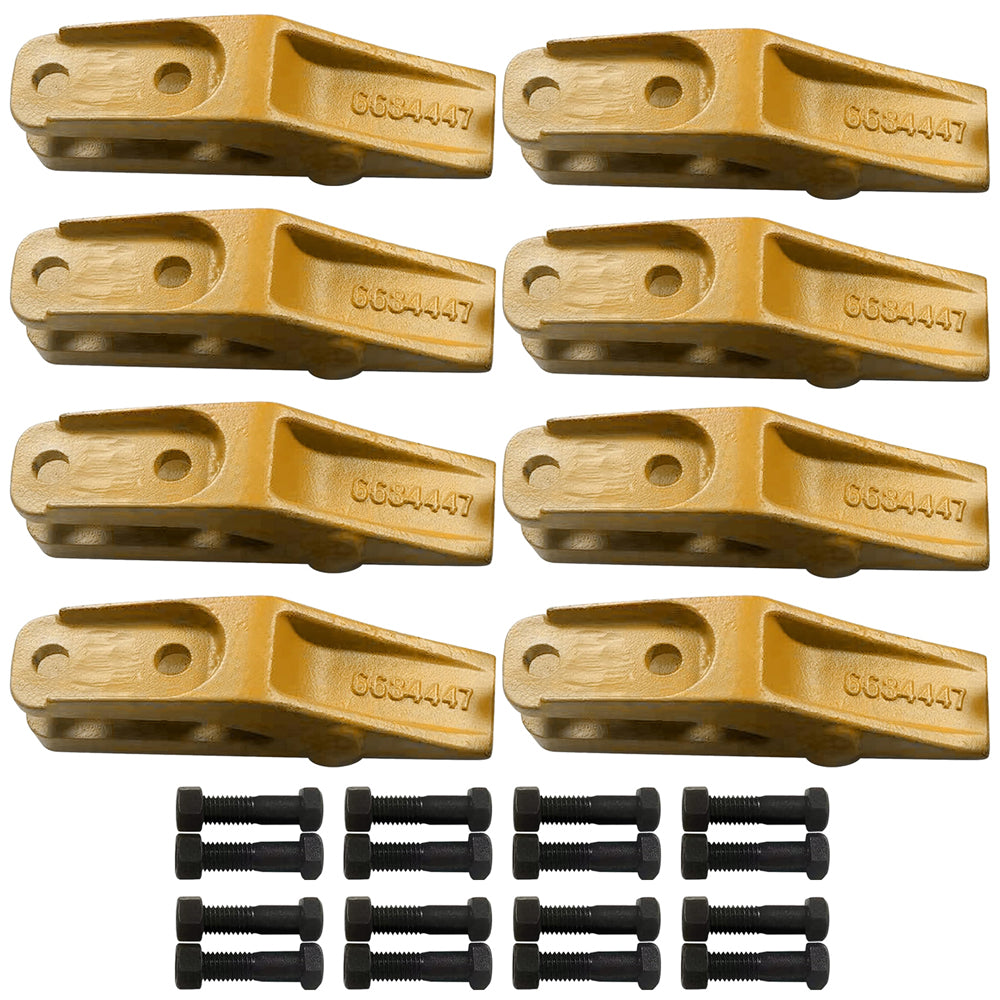 BDI Wear Parts 6684447 Trenching Bucket Teeth, Bobcat Style Skid Steer Backhoe Bolt On Tooth Unitooth - 8 Pack