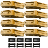 BDI Wear Parts 6684447 Trenching Bucket Teeth, Bobcat Style Skid Steer Backhoe Bolt On Tooth Unitooth - 8 Pack