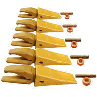 BDI Wear Parts Assembly Adapter 119-3204 Bolt On Shank / 1U3202 Excavator Bucket Teeth/Pin 8E6208 Retainer 8E6209, Caterpillar Bucket Tooth J200 Series - 5 Set
