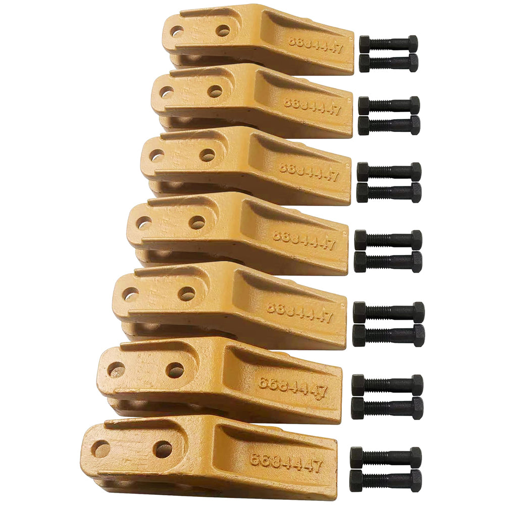 BDI Wear Parts 6684447 Trenching Bucket Teeth, Bobcat Style Skid Steer Backhoe Bolt On Tooth Unitooth - 7 Pack