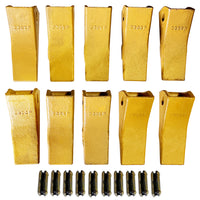BDI WEAR PARTS 230SP Casting Backhoe Bucket Teeth with TF23P Flex Pin for 23 & 230 Series Skid Steer Loaders and Excavators - 10 Pack