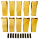 BDI WEAR PARTS 230SP Casting Backhoe Bucket Teeth with TF23P Flex Pin for 23 & 230 Series Skid Steer Loaders and Excavators - 10 Pack
